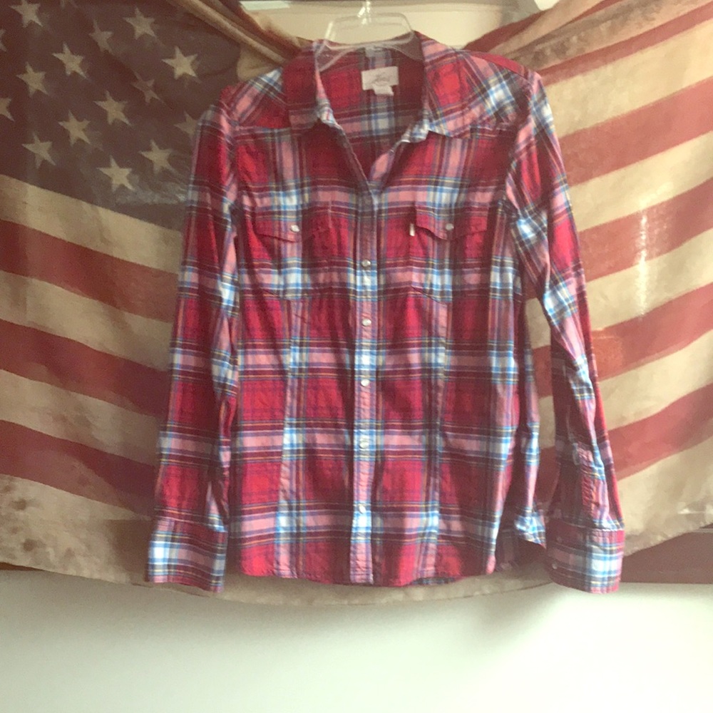 Plaid button up shirt